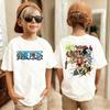One Piece Japanese Anime Printed Mens TShirt Roronoa Zoro Boy Childrens Harajuku Short Sleeve Kids Luffy Tshirt Clothing