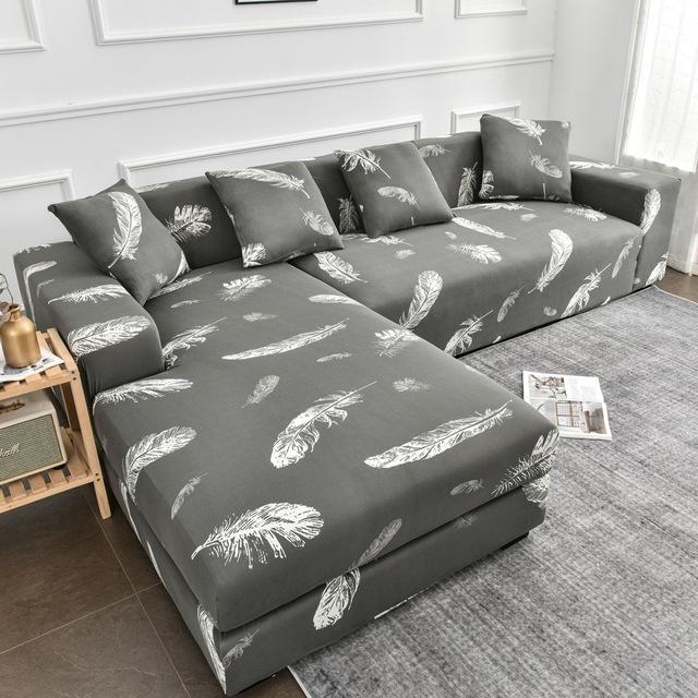Universal Printed Sofa Cover Geometric Pattern Stretch For Living Room Couch Protector Washable Decor Chaise Longue Settee Case