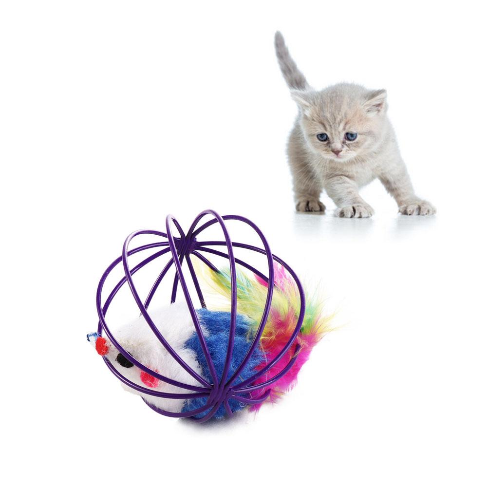 

Interactive Kitten Pet Training Cat Accessories Pet Supplies Cage Mouse Toy Cat Teaser Toy Cat Toys 1PC Random Color