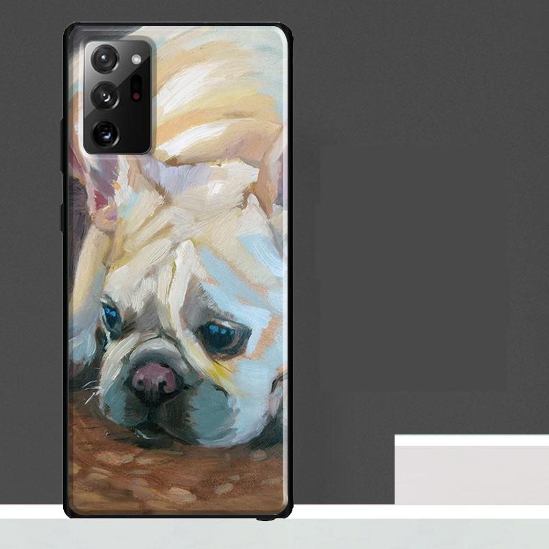 Watercolor French Bulldog Painting Case For Samsung Galaxy S25 Ultra S21 S22 S23 S24 Ultra S9 S10 S20 Plus S25 FE Phone Cover