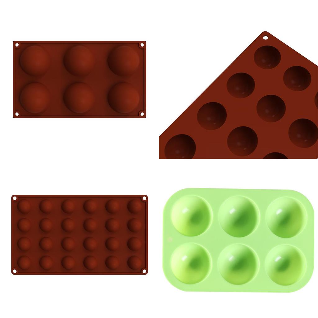 Premium Semicircle Silicone Baking Mold With Multiple Cavity Options For Treats