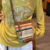 Borsa a Tracolla in Rafia e Pelle da Donna Estate 2026 - Borsa a Spalla Convertibile Trendy per Ragazza per Spiaggia e Weekend
