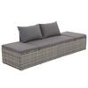 VidaXL Garden Bed Grey 195x60 Cm Woven Resin