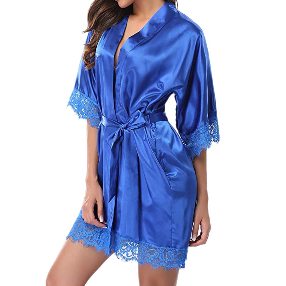 Dame Dame Sexy Blonder Nattøy Satin Natttøy Undertøy Pyjamas Dress