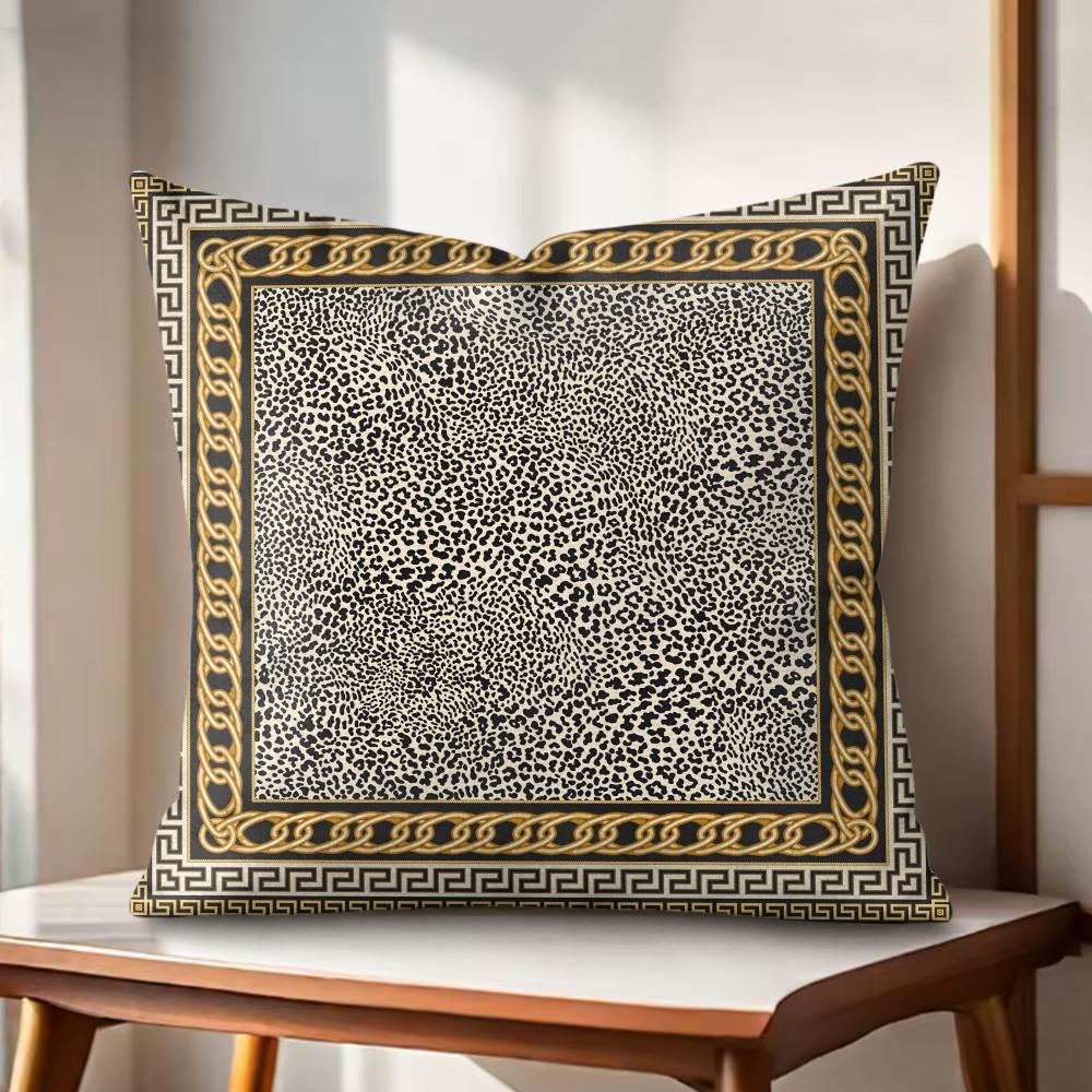 Simple Retro Cushion Cover Natural Linen Organic Fabric DoubleSided Printing Couch Pillow Covers Home Decor