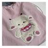 Cute Cartoon Sheep Embroidery Tote Bag Large Capacity Drawstring Shoulder Bag Casual Student Daily Commute Handbag