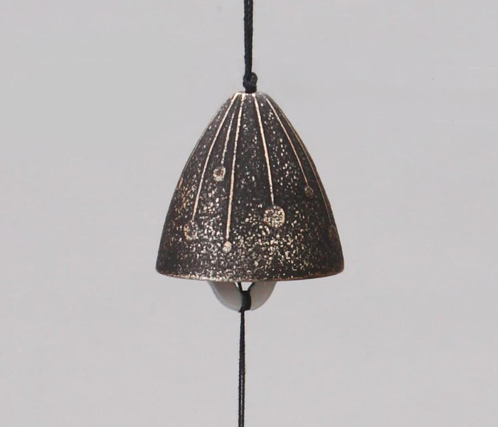 Iwachu Wind Chime Sparkler Nanbu Ironware 27167 Gold/Black 5×(H)5cm