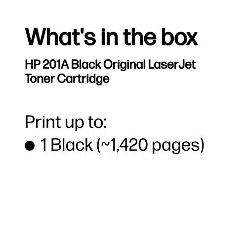 Hp 201A (Cf400A) Toner Cartridge, Black