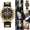 Men's Waterproof Luminous Running Alarm Clock Watch