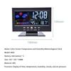 Multi-functional Digital Weather Station Clock Indoor Thermometer Hygrometer Calendar for Home Bedroom Office Daily Use