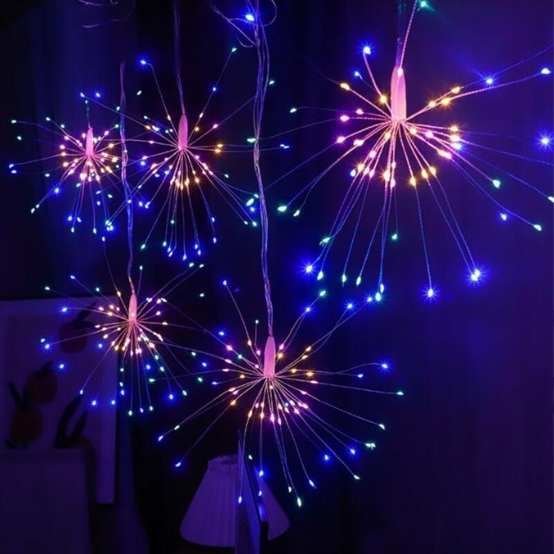 Colorful Solar Firework LED String Lights