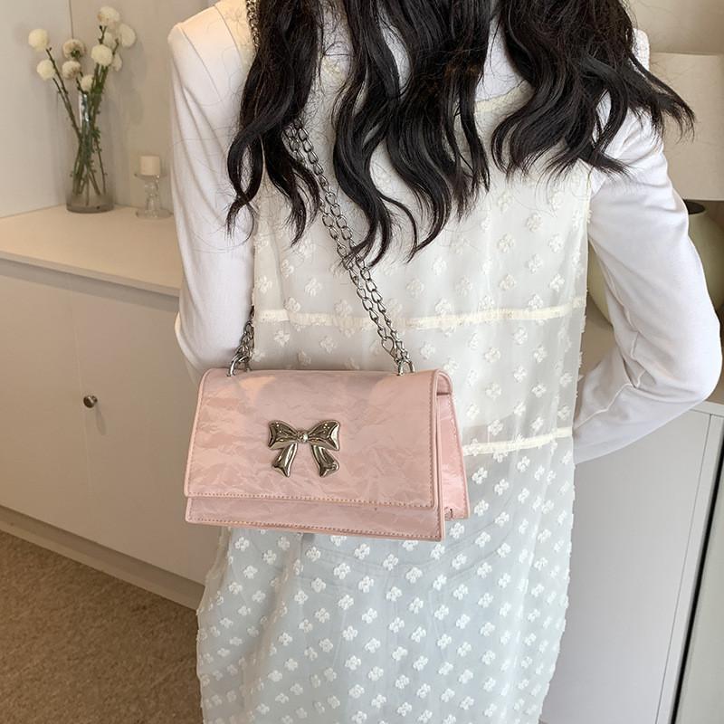 Chic Street Style Chain Shoulder Bag Fashion Trendy Small Square Bag For Women