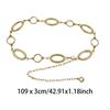 Women Waist Chain Waistband Metal Decorative Belly Casual Body Jewelry Silver