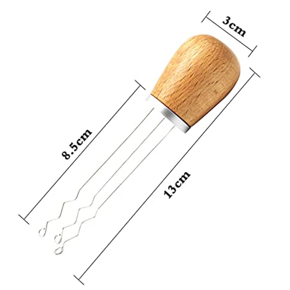 Espresso Coffee Stirrer Wood Handle Needle Coffee Tamper WDT Tool Coffee Distribution Tool Improve Extraction Efficiency