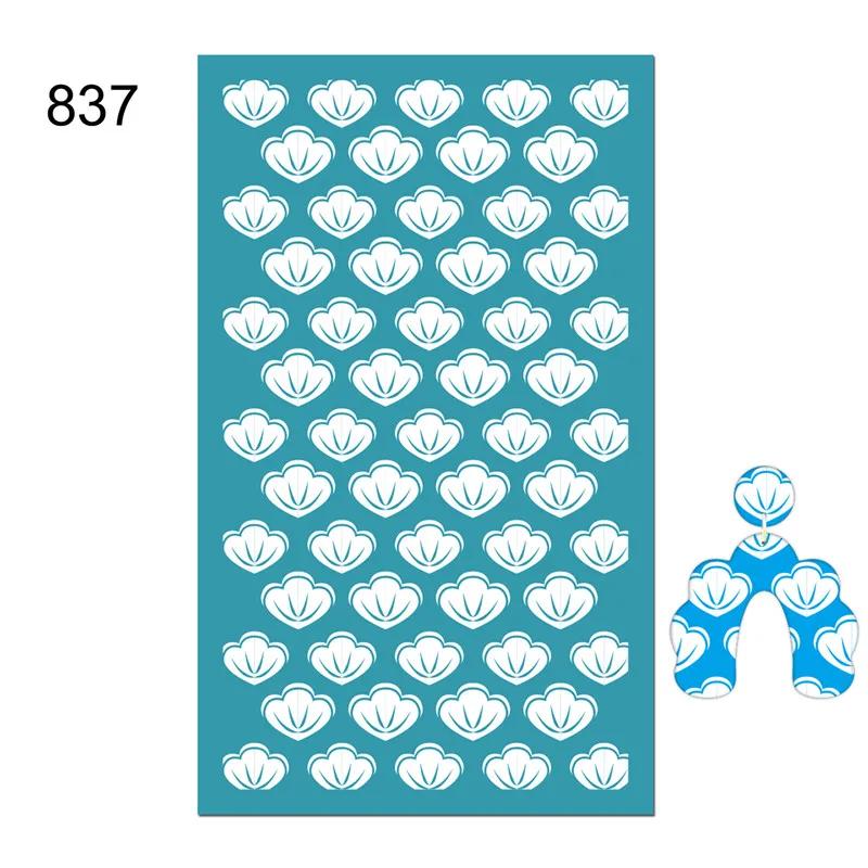 Silk Screen Stencils for Polymer Clay 29 Styles Silk Screen Printing Tool for Polymer Clay Stamp Embosser Earring Jewelry Making