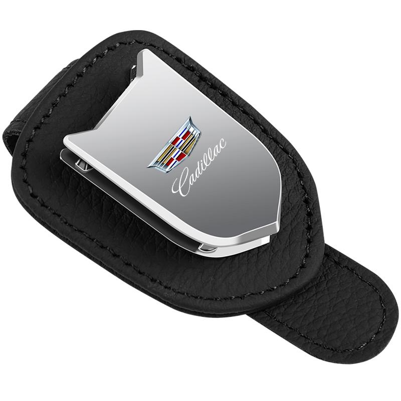 Auto-Brillenclip Metall Auto-Sonnenblende Brillenhalter Für Cadillac Emblem ESCALADE ATS BLS CT4 CT6 SRX STS XT4 XT5 SLR XT6 XTS