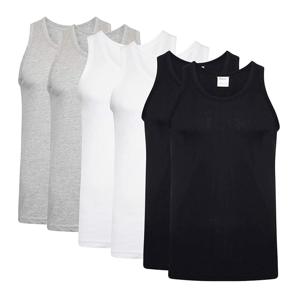 Keanu Mens Fitted Vest Top (Pack of 6)