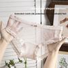 Damen Sommer Reiner Sexy Spitze Taille Maulbeerseide 10A Antibakterielle Verlängerung Zwickel Dreieck Slips