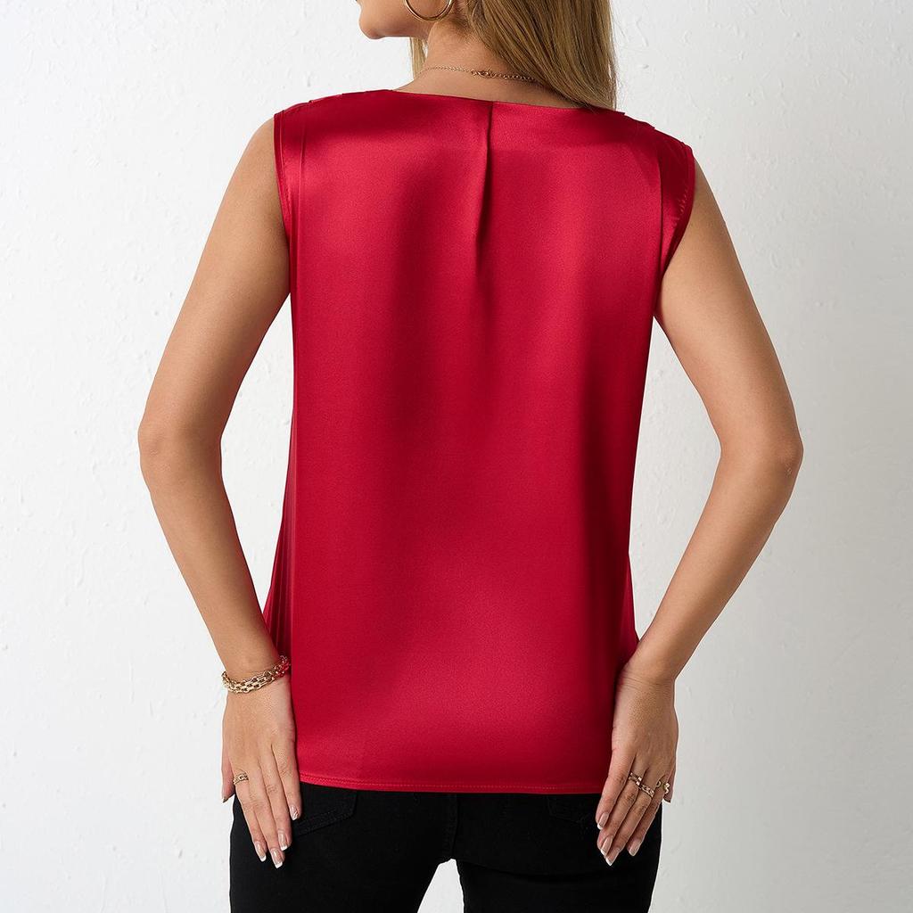 Women's Satin Spring/Summer Vest - European & American Style