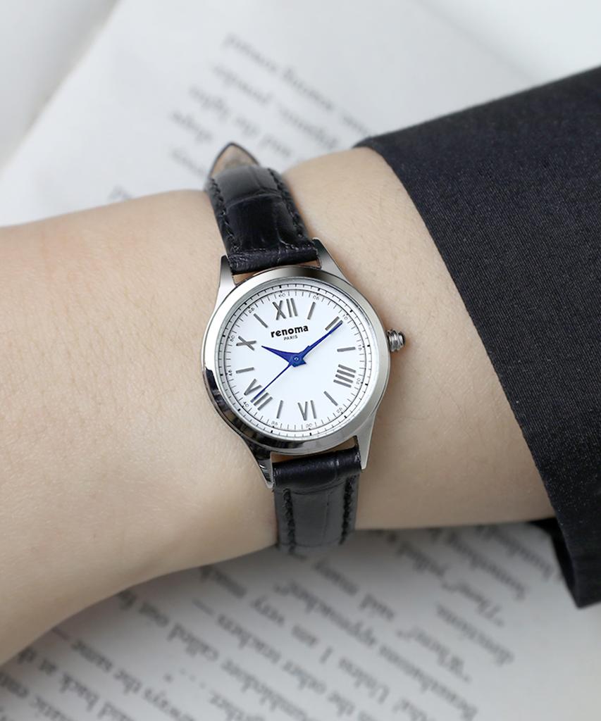 Lenomasigye Classic Rome Women'S Leather Watch Re5460Lbk