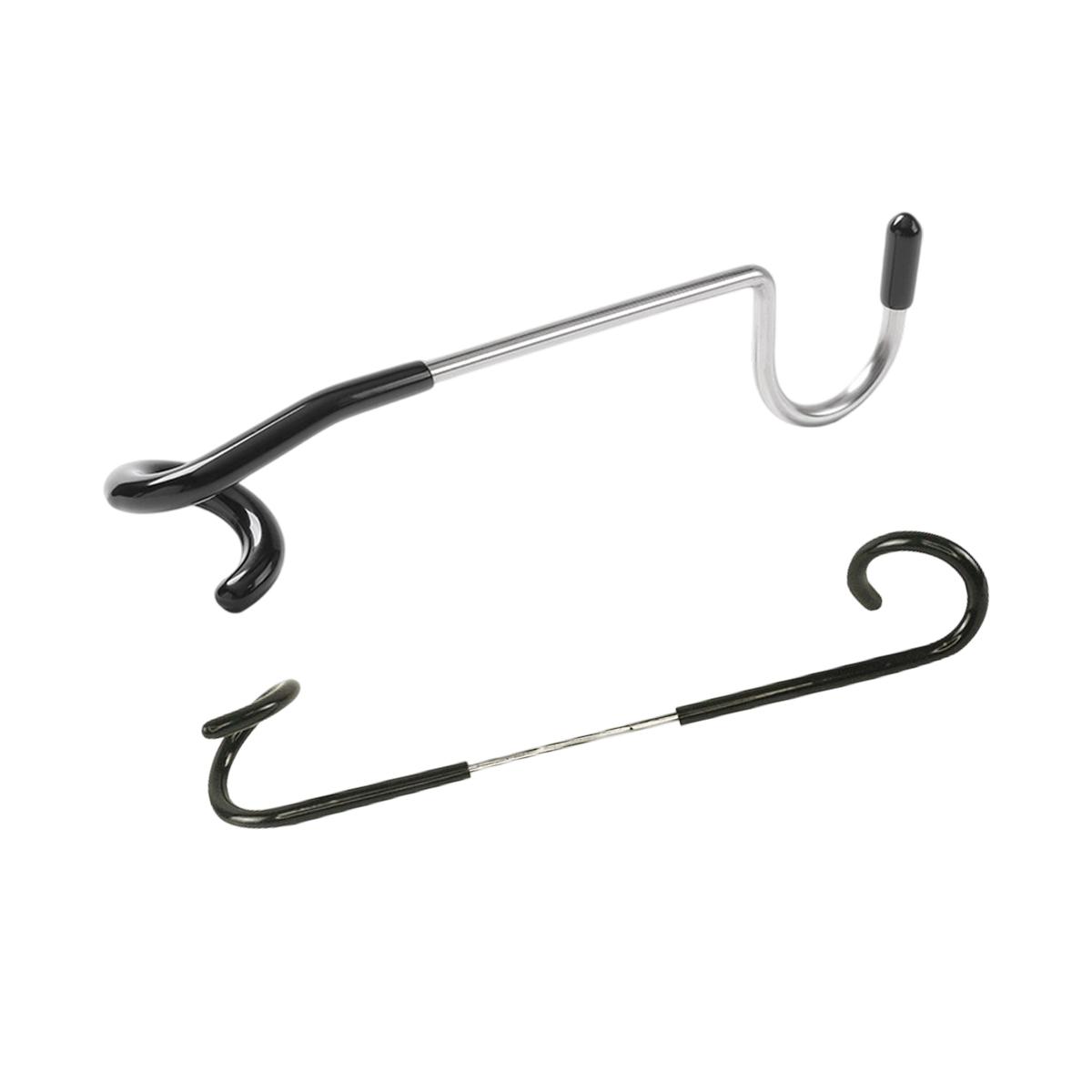 

2pc Outdoor Gas Lamp Hook Camping Multifunctional Metal Bi-directional Tent Lamp Pigtail Hook S Type Double-headed Storage Hook чорний