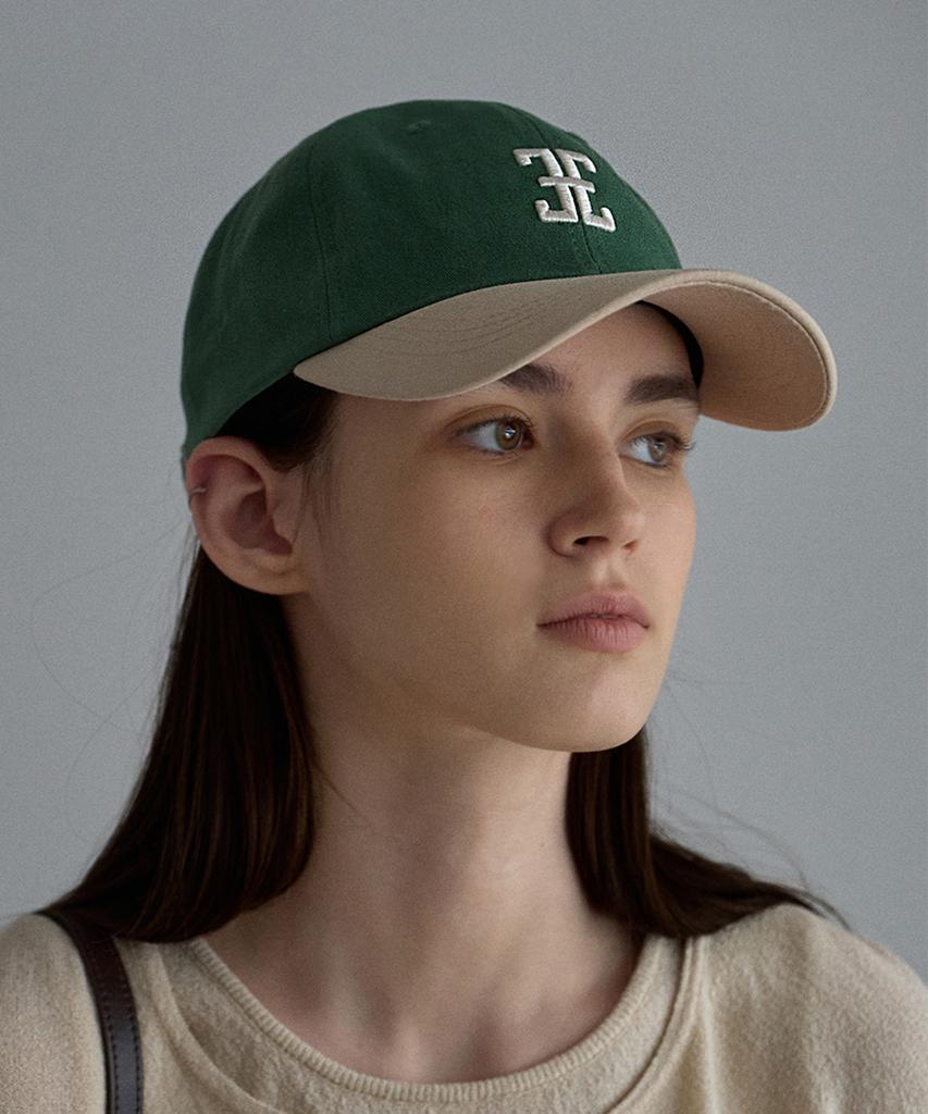 FOLNUA Coloration Classic Logo Ball Cap (Green Beige)