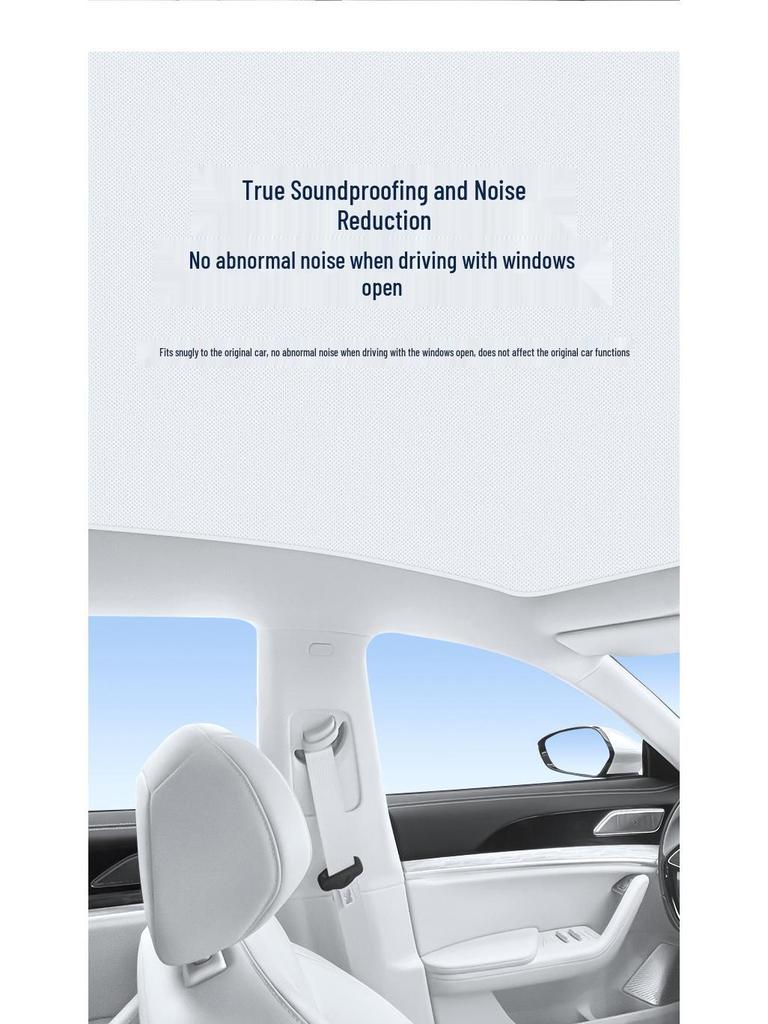 Nezha GT 23 Sunroof Sunshade: Static Heat Insulation, Sun Protection, Privacy, Opaque