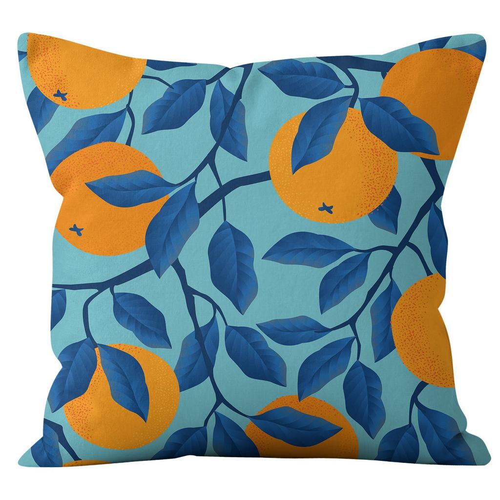 New Modern Simple Flower Leaf Print Pillowcase Home Sofa Cushion Cushion Cover