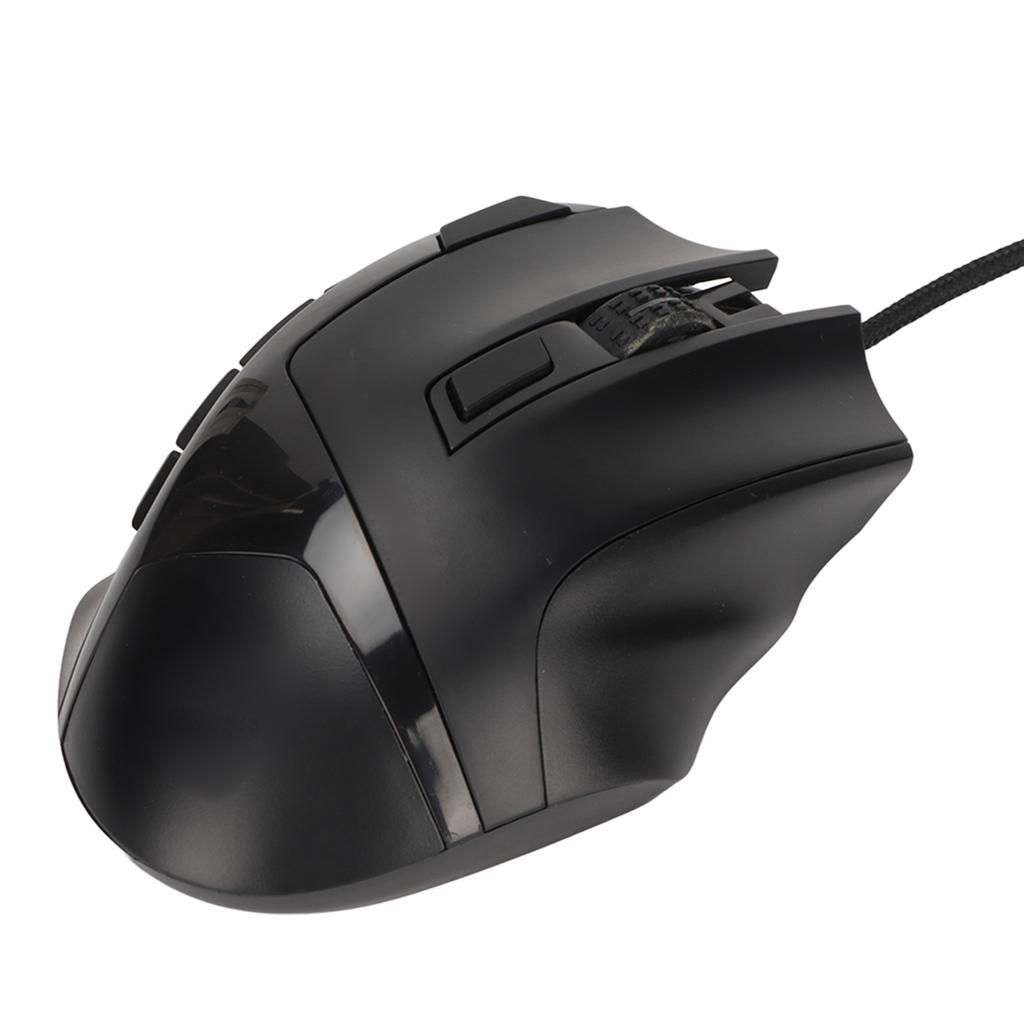 Gaming Kabelmaus RGB 6 DPI-Stufen Hohe Genauigkeit Schwarz 7200DPI Kabelgebundene Maus für Desktop-Computer Laptop