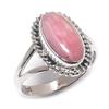 Natural Rhodochrosite Gemstone Handmade 925 Solid Silver Jewelry Ring S.8 M4h13