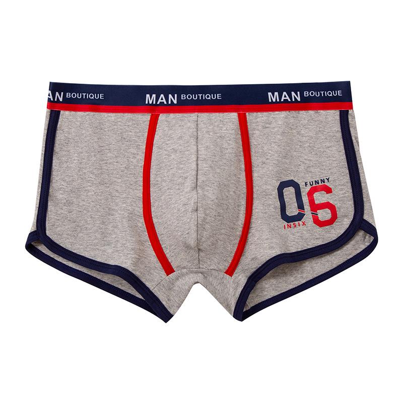 Men’s Cotton Boxer Briefs - Breathable, Antibacterial Four-Corner Underwear