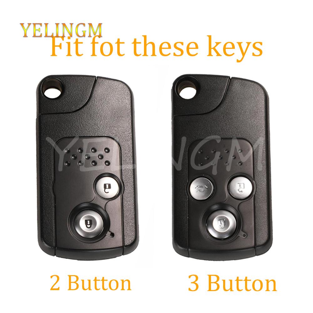 2 3 Buttons Soft Tpu Shell Fob For Honda Fit Jazz Shuttle Gp2 Spada Stepwgn Rg1 Freed Spike Ge6 Car Case Key Cover Fob Keychain