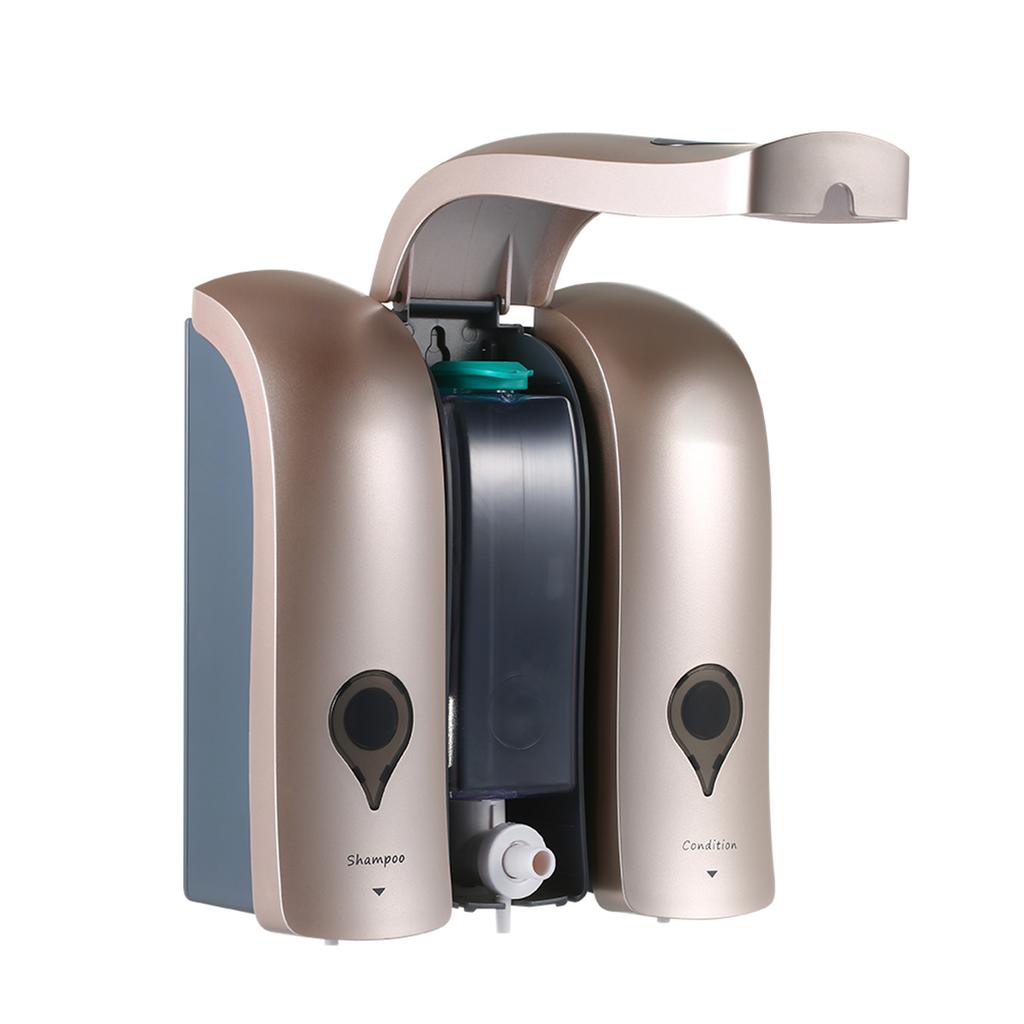 Manual Soap Dispenser 3 Chamber X 300mlCelsius 10.2oz Wall Mounted Liquid Shampoo Box Shower Gel Hand Soap Dispensers for Kitchen Bathroom