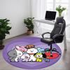 1ks BT21 Postavičky Koberec na židli do kanceláře Protiskluzový, Pratelné v pračce Koberec do kanceláře, Místnosti - Sváteční dekorace - Strojově vyrobený yy251017249