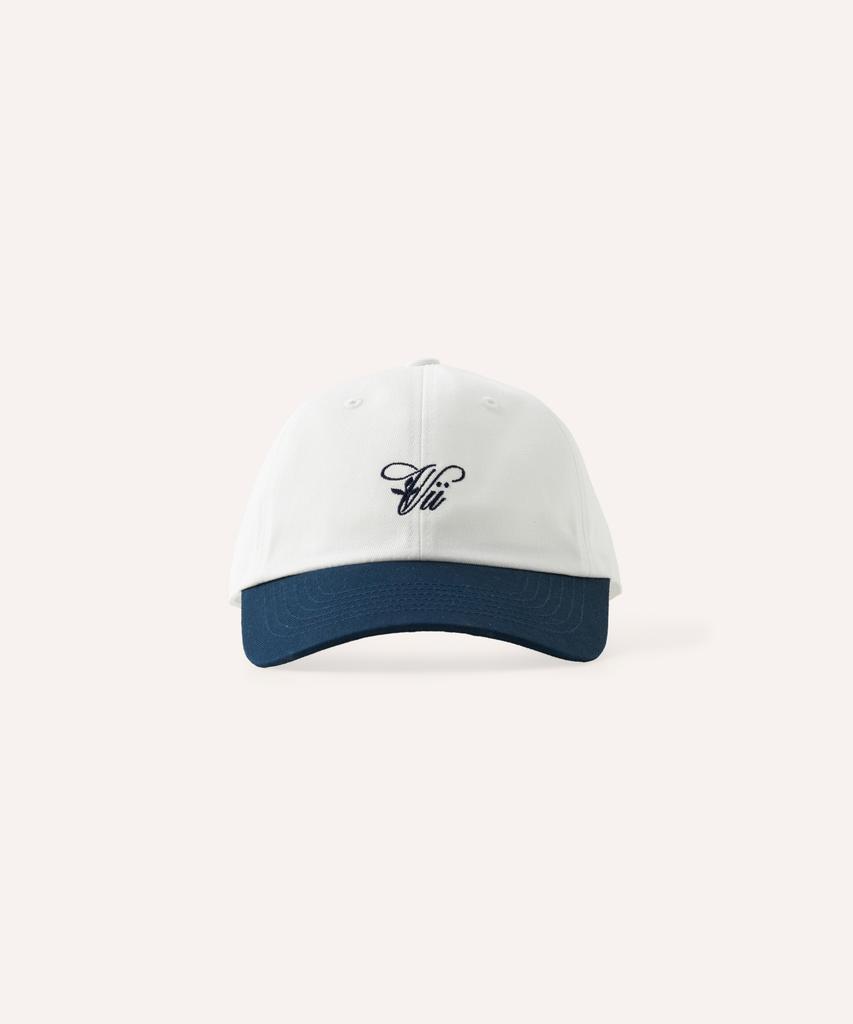 Bibeleude Embroidered Cotton Two-Tone Ball Cap 002 White & Navy