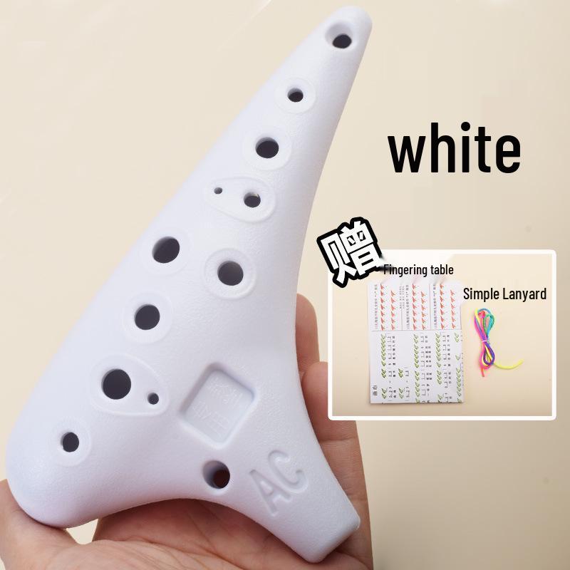 Durable Beginner 12-Hole C-Key Alto Ocarina for Kids & Classrooms