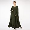 Loriya Solid Color Dress Two-Piece Set - Middle East Edition 2023