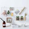 Wire Mesh Grid Hanging Storage Basket for Bathroom and Kitchen Organization