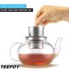 TETERA Tetera con colador Inserto Tetera de vidrio Tetera de vidrio con colador Preparador de té