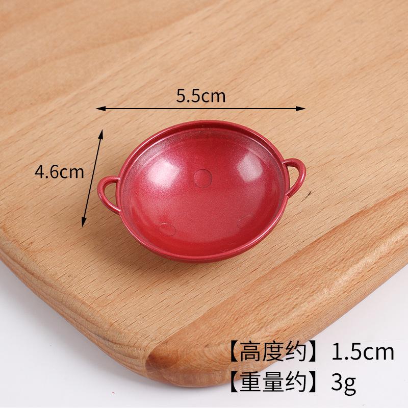 Mini Miniature Simulation Plate Small Bowl Tableware Diy Food Play Accessories Mini Container Play House Kitchen Toys