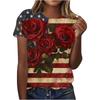 Women T Shirt 3D Printed Top Blouse United States 250th Print T Shirt Short Shirts Summer Tops Tees
