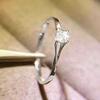 Ladies' Retro Minimalist Ring, Zircon Inlaid Temperament Accessory, Versatile Fashion Accessory For Daily Commuting