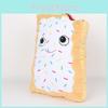 White Toaster Pastry Plush Toy Cartoon Stuffed Doll Cookies Gift Decoration