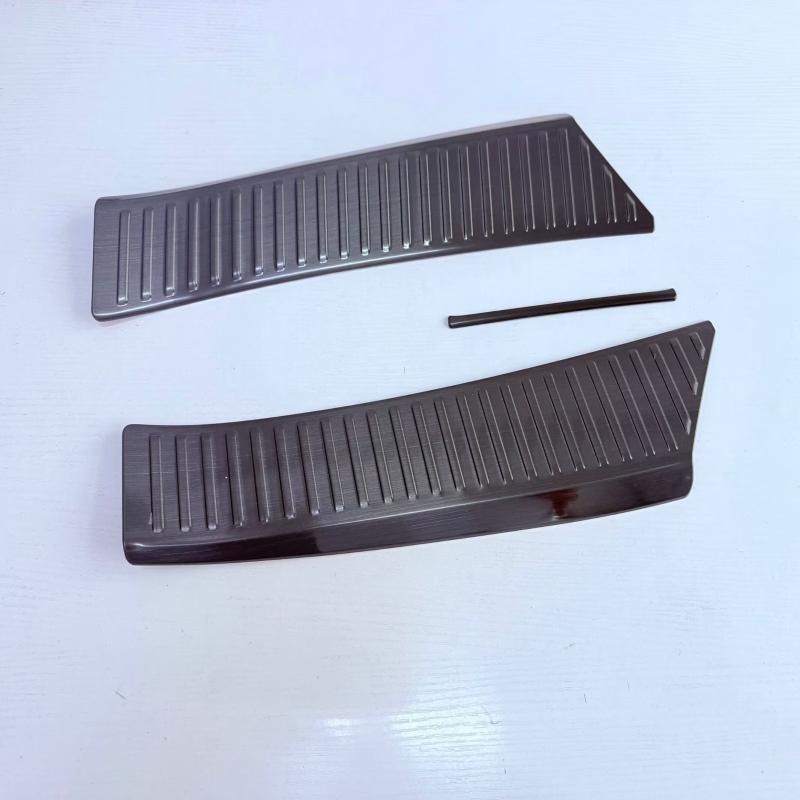 For Subaru Forester 2024 2025 2026 steel Built-in Rear Bumper Protector door Sill Trunk Threshold Tread Plate Trim Accessories