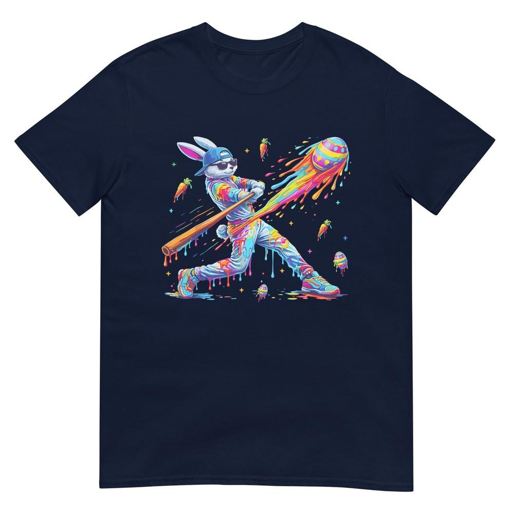Funny Dripping Drip Rabbit Bunny Baseball Easter Unisex Boy Kid TShirt S