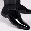 Fashion Business Men's Classic Leather Shoes Career Lace-up Patent Men Shoes Luxury Male Formal Shoe Wedding Oxford Shoe Big Size 38-50