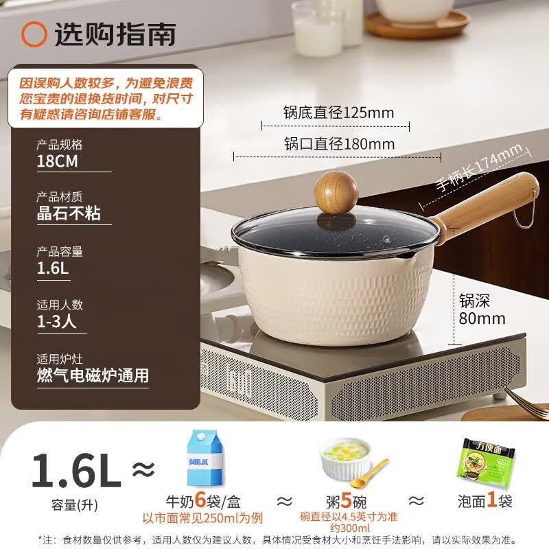ASD 18cm Ceramic Non-stick Yukihira Milk Pot
