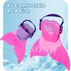 Palmes de sirène réglables en Silicone, entraînement à la natation et plage, aileron dur à corps souple avec 3 poignées antidérapantes, équipement de 