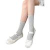 Gray Socks Summer Thin Curling Tube Socks Cotton Mesh Stockings Ballet Style Stacking Socks Summer