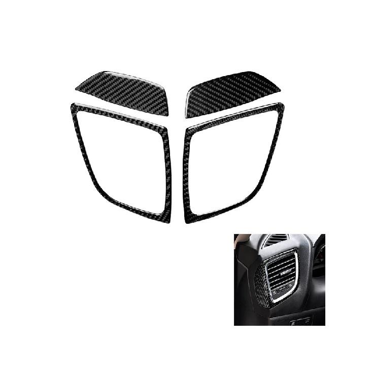 Carbon Fiber Interior Air Vent Trim Cover Dashboard Sticker For Mazda 3 Axela 2014 2017 2018 Interior Accessoire Voiture
